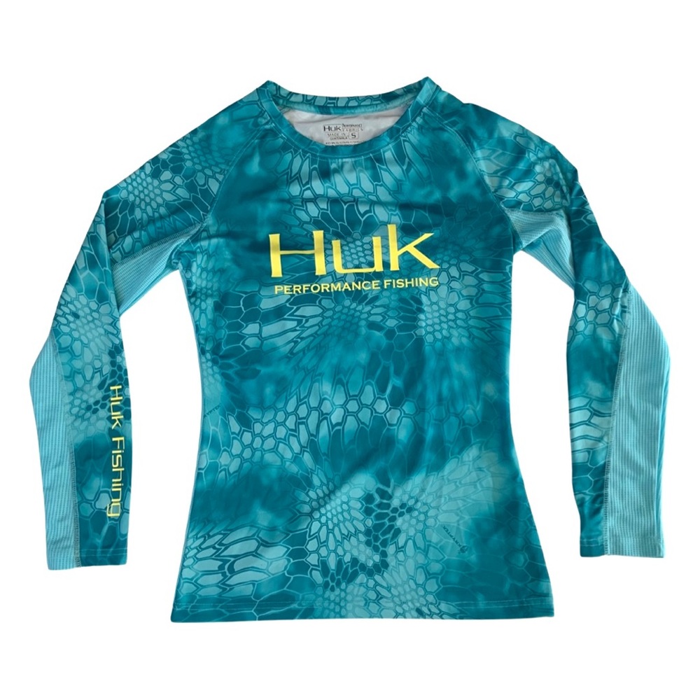 Huk Blue Long Sleeve Fitted Jersey